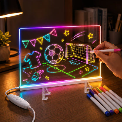 PIZARRA MAGICA LED, INCLUYE PLUMONES