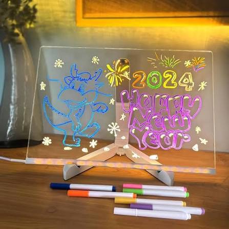 PIZARRA MAGICA LED, INCLUYE PLUMONES